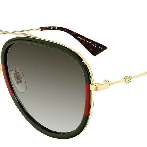 Stylish GUCCI Grey Gradient Pilot Sunglasses - Unisex, Timeless Elegance! main image 8